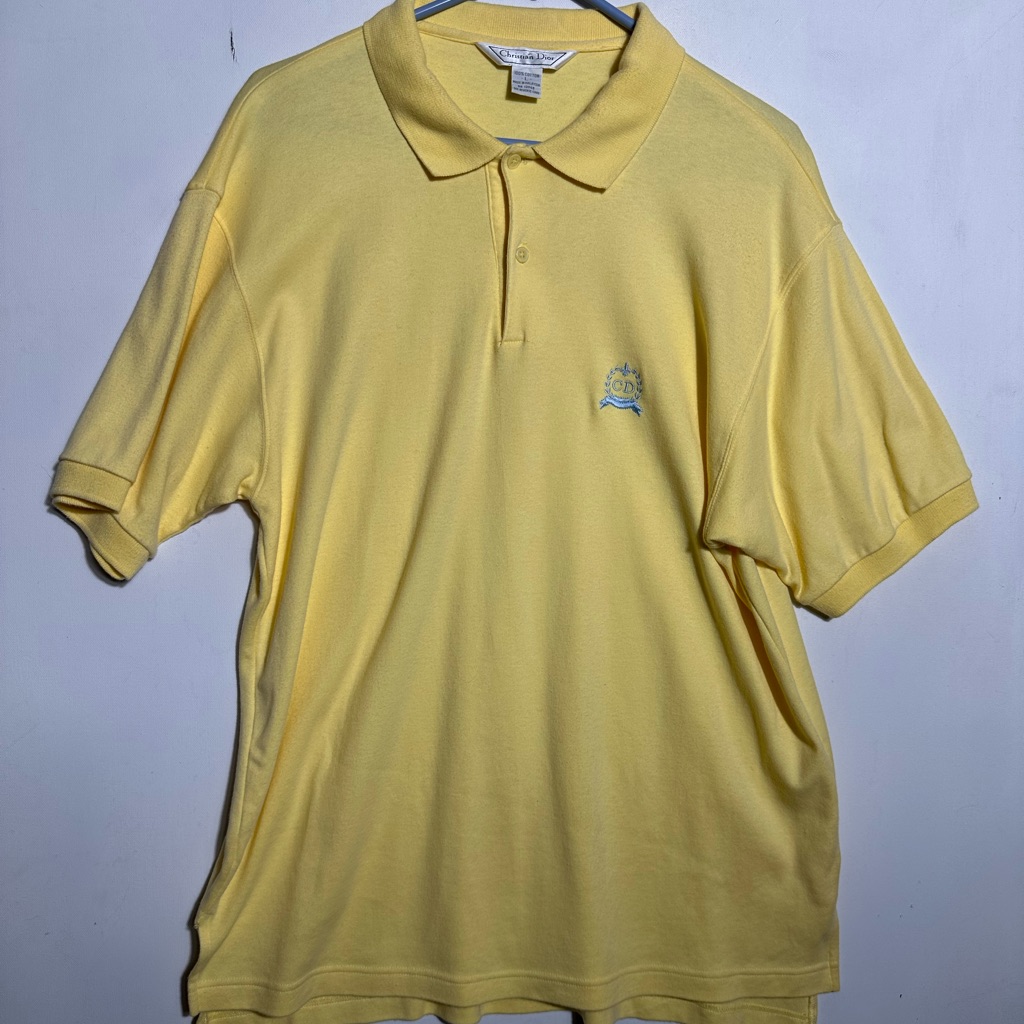 Dior Light Yellow Polo Shirt